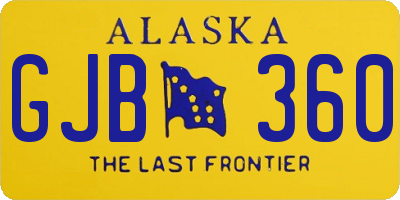 AK license plate GJB360
