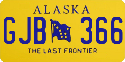 AK license plate GJB366