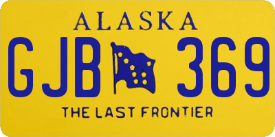 AK license plate GJB369