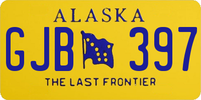 AK license plate GJB397