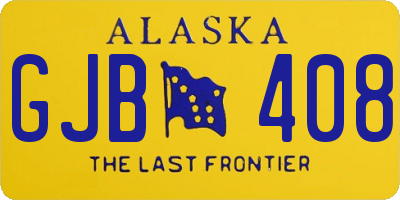 AK license plate GJB408