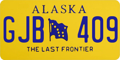 AK license plate GJB409