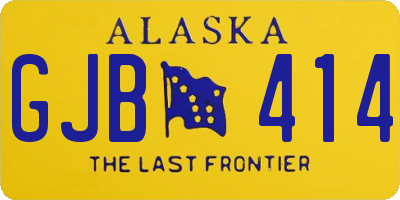 AK license plate GJB414