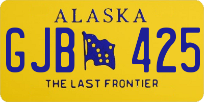 AK license plate GJB425