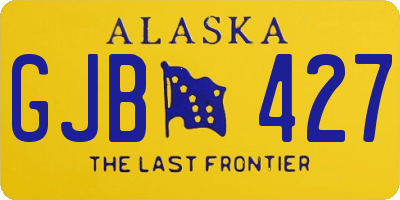 AK license plate GJB427