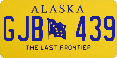 AK license plate GJB439