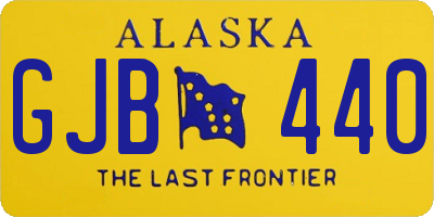 AK license plate GJB440
