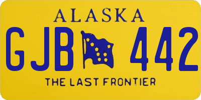 AK license plate GJB442