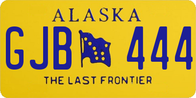 AK license plate GJB444
