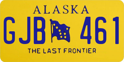 AK license plate GJB461