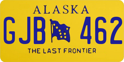 AK license plate GJB462