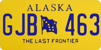 AK license plate GJB463