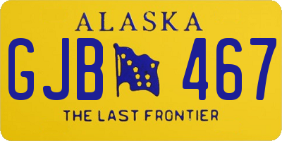 AK license plate GJB467