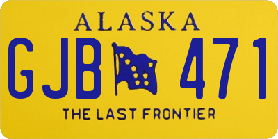 AK license plate GJB471