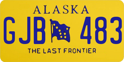 AK license plate GJB483