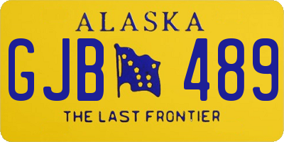 AK license plate GJB489