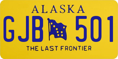 AK license plate GJB501