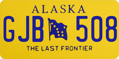 AK license plate GJB508