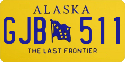 AK license plate GJB511
