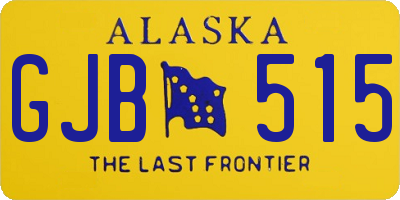 AK license plate GJB515