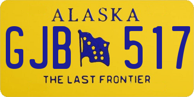 AK license plate GJB517