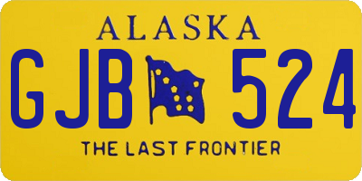 AK license plate GJB524