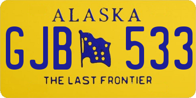 AK license plate GJB533