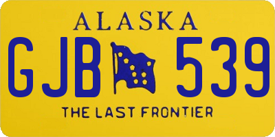 AK license plate GJB539