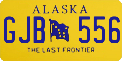 AK license plate GJB556