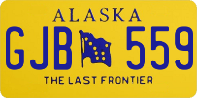 AK license plate GJB559