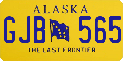 AK license plate GJB565