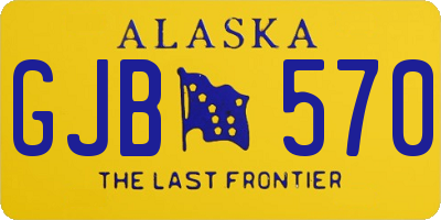 AK license plate GJB570