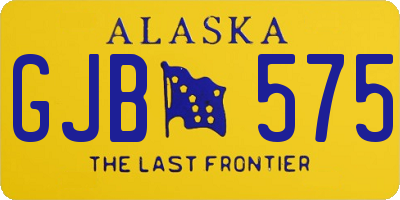 AK license plate GJB575