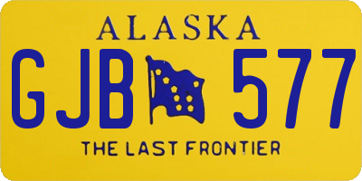 AK license plate GJB577