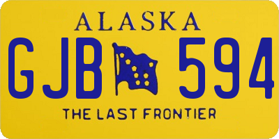 AK license plate GJB594