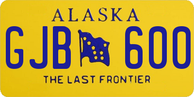 AK license plate GJB600