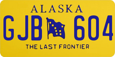 AK license plate GJB604