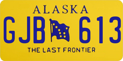 AK license plate GJB613