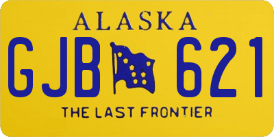 AK license plate GJB621