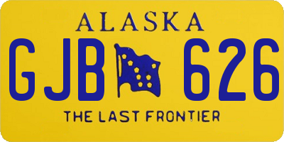 AK license plate GJB626