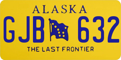 AK license plate GJB632