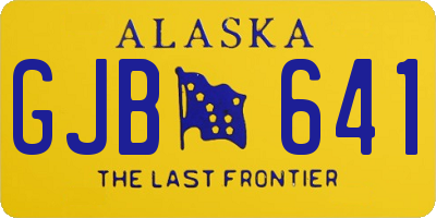 AK license plate GJB641