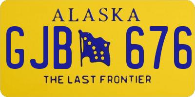 AK license plate GJB676