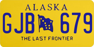 AK license plate GJB679