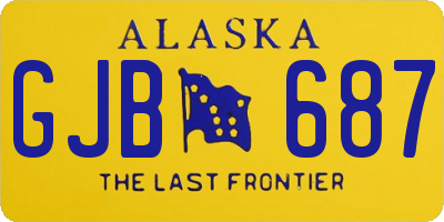 AK license plate GJB687
