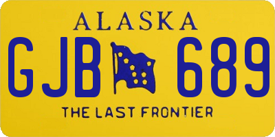 AK license plate GJB689