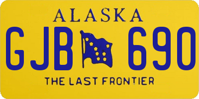 AK license plate GJB690