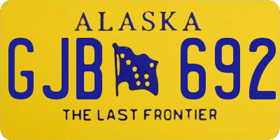 AK license plate GJB692