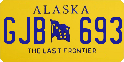 AK license plate GJB693