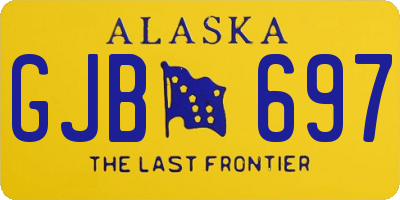 AK license plate GJB697